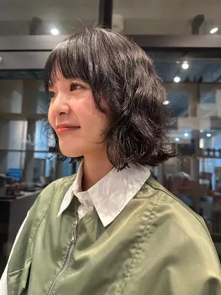 ショート ボブ/レイヤー/ニュ アンスパーマ/小夏のヘアスタイル