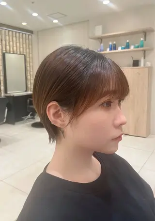 ショート Euphoria新宿店所属・新宿/透明感カラー 縮毛矯正/SHOKIのヘアスタイル