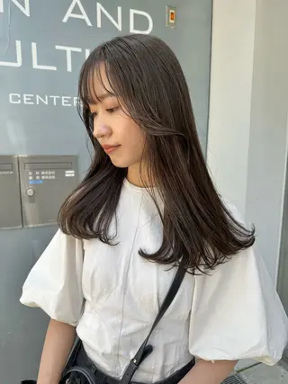 ロング カラー REINA☁️透明感 カラー/ぷつっと♡のヘアスタイル