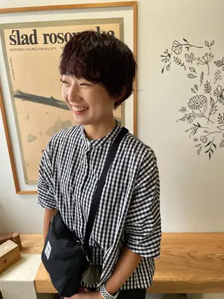 ショート カラー ヒナゴ トヨカズのヘアスタイル