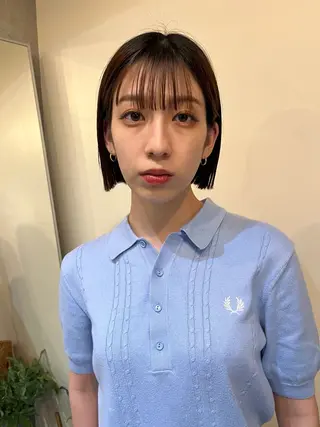 ショート レイヤーカット\ウル フ　chinatsuのヘアスタイル