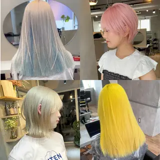 ロング カラー AIRI/難波/ ハイトーン/髪質改善のヘアスタイル