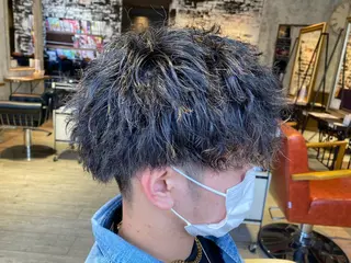 ショート パーマ ヘアアレンジ メンズ MODE K’s川西 瀧尻光のヘアスタイル