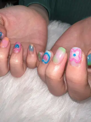 ネイル 個性派／中韓ネイル SAKURAのネイルデザイン