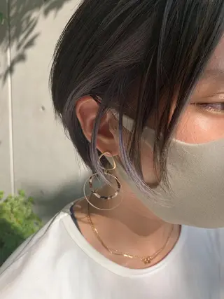 ショート カラー 🌿nudeカラー/ レイヤー/藤原🌿のヘアスタイル