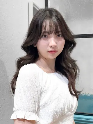 セミロング 縮毛矯正/韓国ヘア /レイヤー🎀ミズキのヘアスタイル