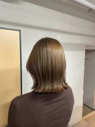 ミディアム tokute 中野真咲🐺のヘアスタイル