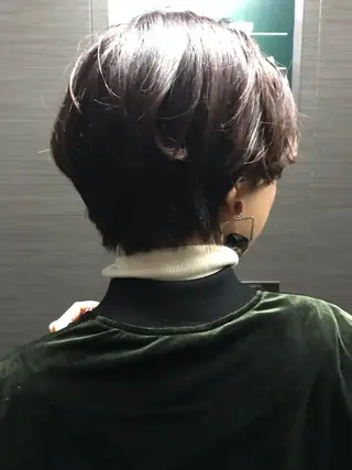 ショート YASU🍎CUT 赤系カラー/ヘアケアのヘアスタイル