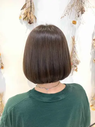 ミディアム カラー 縮毛矯正/髪質改善 /韓国風　山川春輝のヘアスタイル