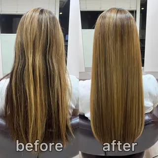 ロング パーマ KIZU 髪質改善 オカルト怪談のヘアスタイル