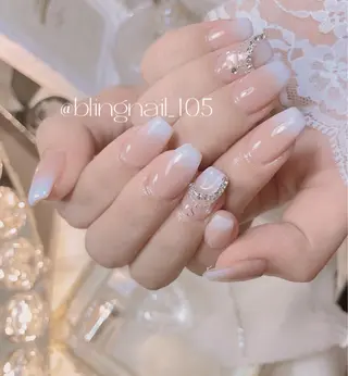 ネイル 23時まで❤︎韓国、 ワンホンネイルのネイルデザイン