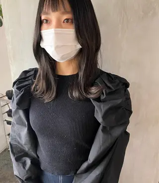 ミディアム カラー ヘアアレンジ stylist/蛯谷 珠里のヘアスタイル