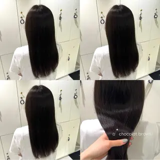 ロング カラー 溝曽路 優衣のヘアスタイル