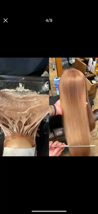 カラー OLD.L所属・エクステ＆カラー専門 羽エクステ　新大久保のヘアスタイル