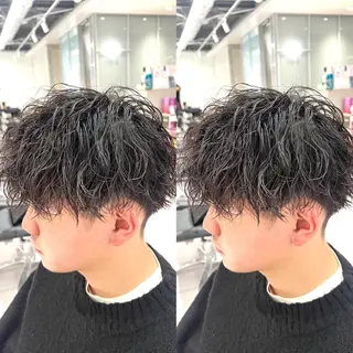 パーマ メンズ ツイスパ/シャドウ 矢吹俊大郎のヘアスタイル