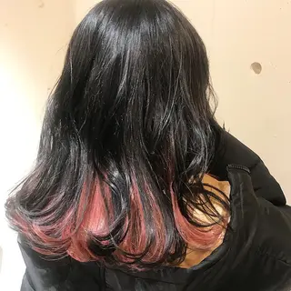ミディアム カラー スナコザワ レナのヘアスタイル