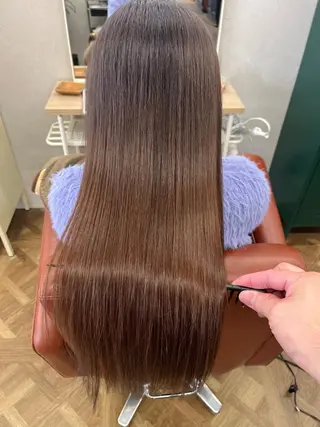 ロング 髪質改善×韓国風/小 顔レイヤー/早瀬櫻子のマツエク・マツパデザイン