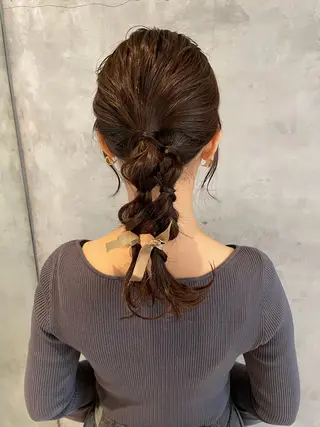 セミロング ヘアセット/透明感 カラー/MIHO🤎のヘアスタイル