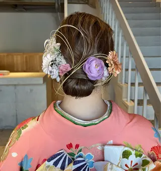 ヘアアレンジ 藤井 美歩/赤髪のヘアスタイル