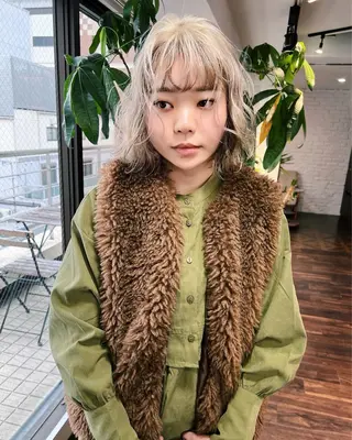 ミディアム カラー 🧡色落ちまで2度綺 麗なカラー🧡ヨシキのヘアスタイル