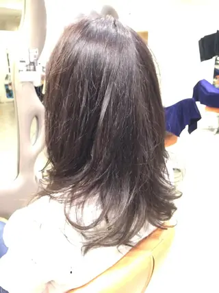 ミディアム カラー パーマスタジオ グレイス はやとのヘアスタイル