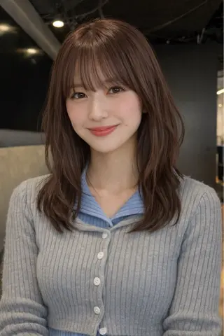 セミロング 艶髪/レイヤー/ 透明感🎀/MARIのヘアスタイル