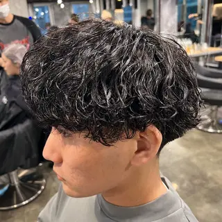 ショート カラー パーマ ヘアアレンジ メンズ キッズ 🔷横浜1のパーマ 職人🔷将太郎のヘアスタイル