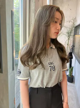 ロング 似合わせカットカラー 👩MINAのヘアスタイル