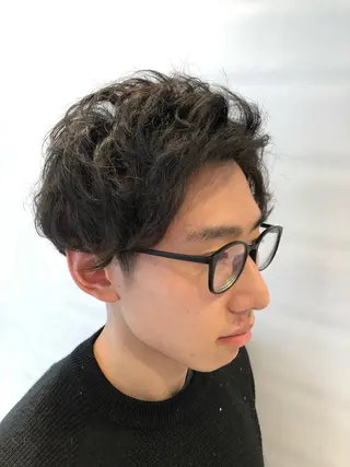 ショート パーマ ヘアアレンジ メンズ メンズパーマ特化/ KAORU/店長のヘアスタイル