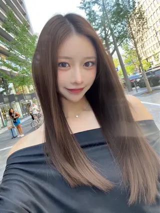 ロング 髪質改善/レイヤー ダブルカラー塚本耀のヘアスタイル