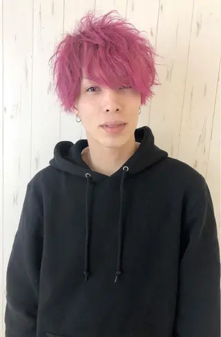 ショート カラー パーマ メンズカット 三村洸斗のヘアスタイル