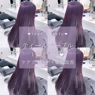 カラー ヘアアレンジ 𝘳𝘺𝘰𝘬𝘢 髪質改善／ブリーチのヘアスタイル