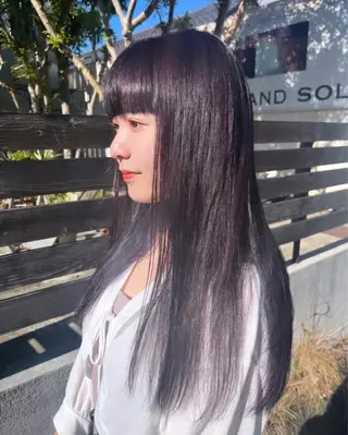 セミロング カラー ヘアアレンジ ちひろ /似合わせカラーのヘアスタイル