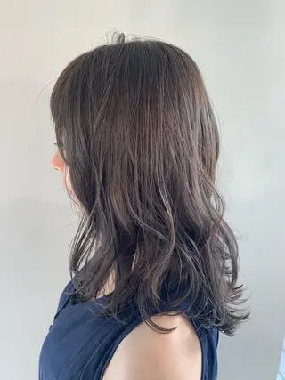 セミロング カラー パーマ ヘアアレンジ 加藤 綾華のヘアスタイル