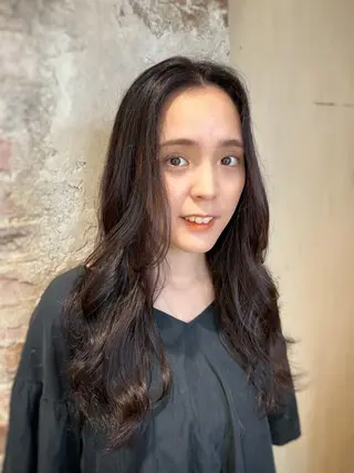 ロング パーマ 💍新宿ショート 💍岩田莉奈のヘアスタイル