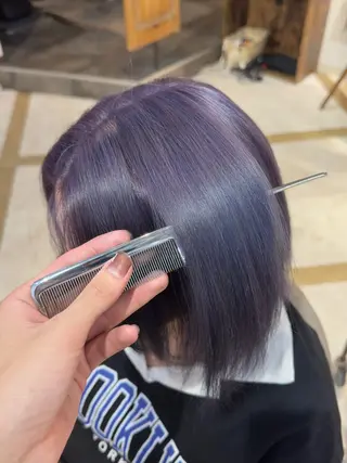 ショート カラー せいと/ウルフ/ ハイトーン/艶髪のヘアスタイル