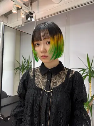 ミディアム カラー 🍎ハイトーンカラー /MANA🍎のヘアスタイル