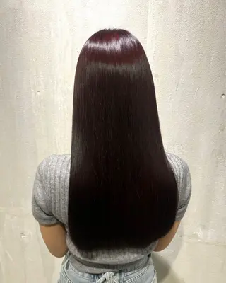 ロング カラー 小木曽 里華のヘアスタイル