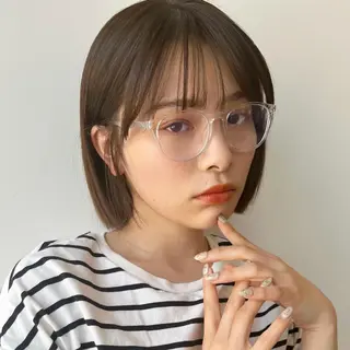 ショート カラー 🌱小顔ヘア/ボブ ミディアム/双葉🌱のヘアスタイル