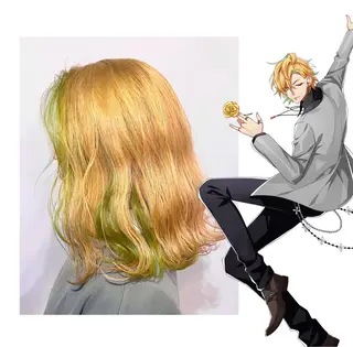 ミディアム GARU-ガル-所属・TSUNO🦖 派手髪/オタク美容師のヘアスタイル