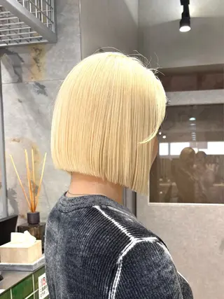 ショート 🩵縮毛矯正/ブリー チ/髪質改善/いつかのヘアスタイル