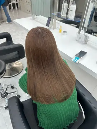 セミロング rio🧚🏻‍♀️ 暖色/グレージュのヘアスタイル