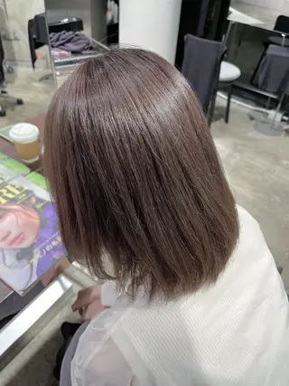ミディアム カラー La fith hair share野田阪神所属・タイガ/スタイリスト /野田/福島/透明感のヘアスタイル