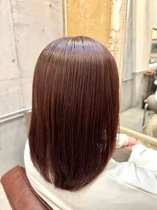 ミディアム &-hair salon 髪質改善＆ツヤ髪＆美髪所属・＆-HAIR佐藤 ゆいモデル募集中のヘアスタイル