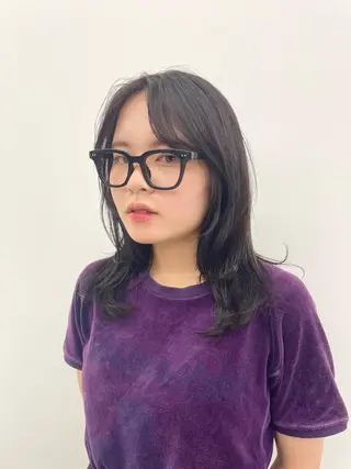 ミディアム カラー sica所属・スタイル撮影 モデル募集momoのヘアスタイル