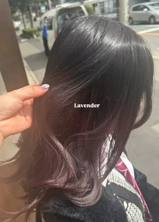 セミロング オリーブ🫒レイヤー /平尾/りの‎🤍のヘアスタイル