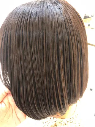 ショート 艶質改善/縮毛矯正 ササキナツミのヘアスタイル