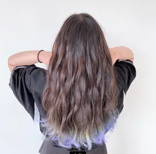 ロング カラー くすみミルクティー／ ブラウン🪡TOWAのヘアスタイル