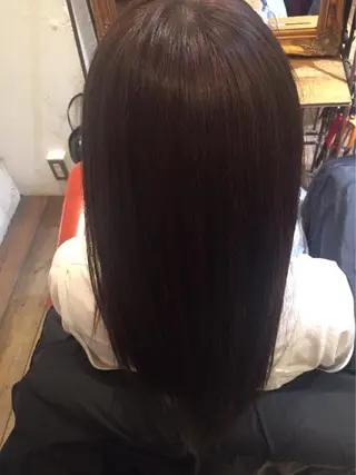 セミロング カラー 暖色カラー🍊 ボブ🌿顔周りcutのヘアスタイル