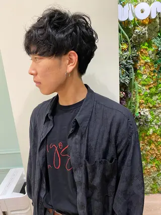 メンズ ayaka #パーマ#アレンジのヘアスタイル